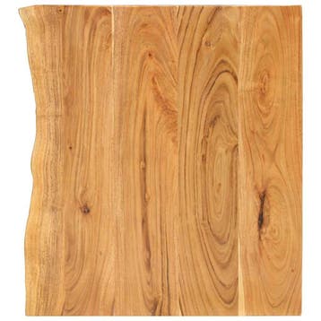 vidaXL Wastafelblad 80x52x2,5 cm massief acaciahout, Verzenden, Nieuw