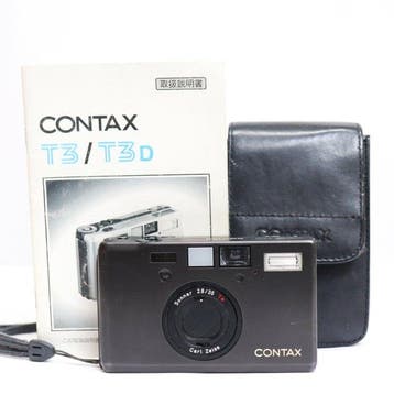 Contax Contax T3 Double Teeth Black Body Carl Zeiss Sonnar, Nieuw
