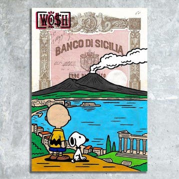 WO$H - Banco di Sicilia 1818 ( with frame )