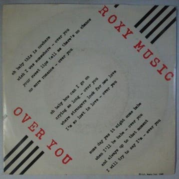 Roxy Music - Over you - Single, Verzenden, Nieuw in verpakking