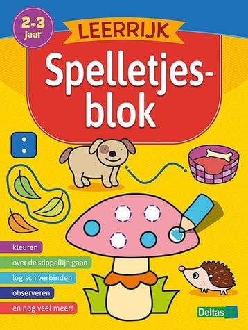 Leerrijk spelletjesblok (2-3 j.), Kinderen en Baby's, Speelgoed | Educatief en Creatief, Ophalen of Verzenden, Nieuw