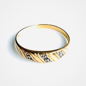Zonder minimumprijs - Ring - 18 karaat Geel goud, Nieuw