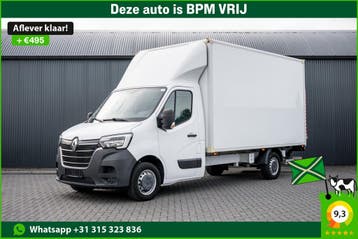 Renault Master L3H1 | Financial Lease voor 456 p/mnd, Stof, Gebruikt, Zwart, Overige carrosserieën