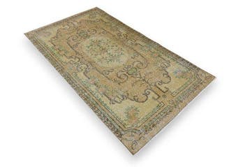 Geel Vintage - Vloerkleed - 210 cm - 115 cm -  handgemaakt, Nieuw