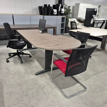 Zeer nette spreektafel / bureau NIEUW BLAD - 234x80/115, Ophalen of Verzenden, Nieuw