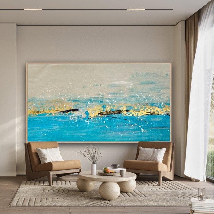 Ester Reut - Mare dorato XXL, Antiek en Kunst, Kunst | Schilderijen | Modern