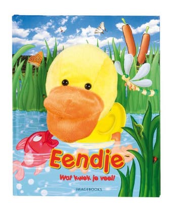 Eendje, wat kwek je veel! / Handpopboek - R. Schrever, Boeken, Kinderboeken | Baby's en Peuters, Verzenden, Gelezen, R. Schrever