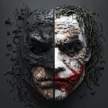 Artxlife - Batman Vs Joker Lego Double Face [XXL], Nieuw