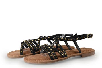 Lazamani Sandalen in maat 39 Zwart, Verzenden, Zwart, Lazamani, Sandalen of Muiltjes
