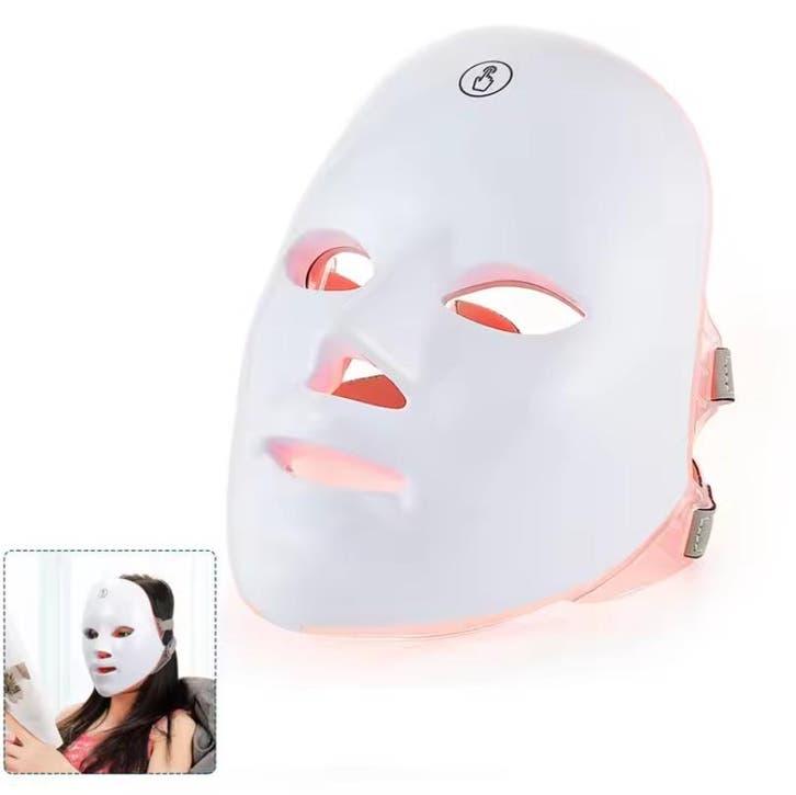 LED Gezichts- en Nekmasker 7 Kleuren Draadloos Anti-Aging, Sieraden, Tassen en Uiterlijk, Uiterlijk | Gezichtsverzorging, Nieuw