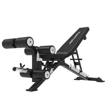 Tunturi Platinum - Adj. Bench/Leg Developer - V - series, Verzenden, Nieuw, Fitnessbank