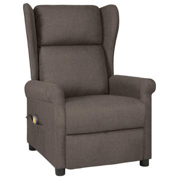 vidaXL Massagestoel stof bruin, Verzenden, Nieuw
