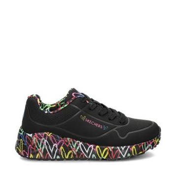 Skechers Uno Lite Lovely Luv lage sneakers in het Zwart, Skechers, Verzenden, Zwart, Nieuw