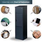 PakketBrievenbus Zwart - GRATIS thuisbezorgd, Verzenden, Nieuw, Rvs, Staande brievenbus