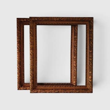 Lijst (2) - verguld hout - 2 antieke kaders