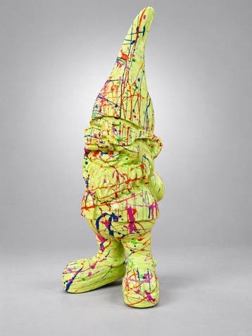 Beeld, funny gnome with sunglasses - 41 cm - polyresin
