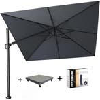 Challenger T2 zweefparasol 300x300 cm antraciet met 90KG, Ophalen of Verzenden, Nieuw