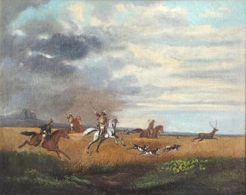 Alexander von Bensa (1820–1902), Navolger van - Caccia al