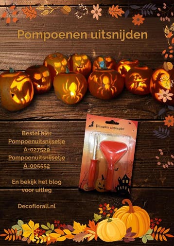 Pompoen uitsnijsetje setje om pompoenzaden uit te snijden, Hobby en Vrije tijd, Ophalen of Verzenden, Nieuw