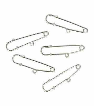 DIY haarspeld kiltspeld 5 cm – metalen speld met oogje –, Nieuw