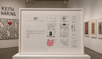 Keith Haring (1958-1990) - Pigs, unique work, hand painted, Nieuw in verpakking