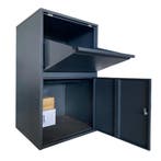 Grootste pakketbrievenbus beschikbaar - Antraciet, Verzenden, Nieuw, Rvs, Staande brievenbus