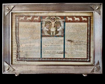 Cartagloria centrale - 37 x 23 cm - Glas, Papier, Metaal,