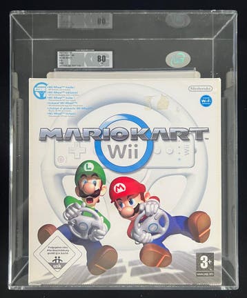 Mario Kart + Wii Wheel (Nieuw, UKG graded), Verzenden, Zo goed als nieuw