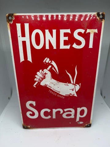 HONEST Scrap - Emaille bord - Emaille, Metaal