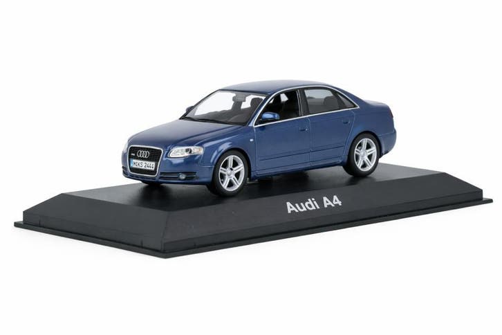 Audi A4 Limousine modelauto (1:43) Mauritiusblauw, Hobby en Vrije tijd, Modelauto's | 1:43, Auto, Nieuw, Verzenden