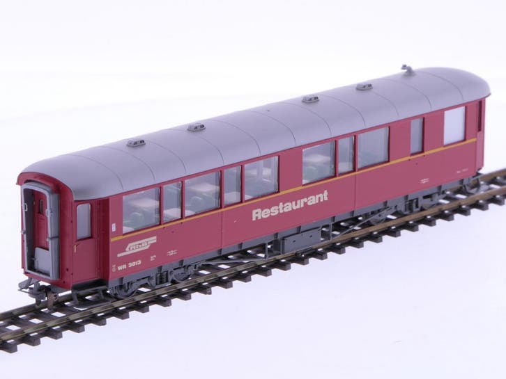 Schaal H0m Bemo 3274-113 restauratierijtuig WR 3813 1e kl..., Hobby en Vrije tijd, Modeltreinen | H0, Gelijkstroom, Overige typen