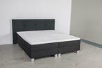 *UITVERKOOP* Boxspring Bravo - 140x220 - Chicago Antraciet, Overige kleuren, 220 cm, Nieuw, Tweepersoons
