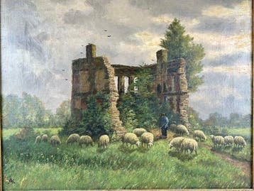 Europese school (XX) - The sheep in the countryside