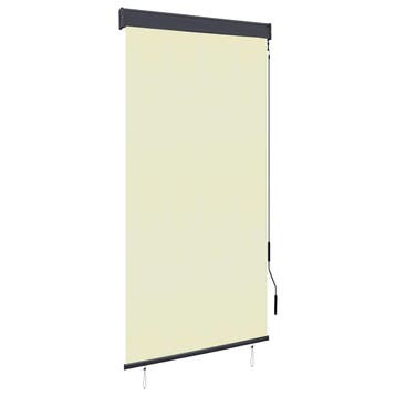 vidaXL Rolgordijn voor buiten 80x250 cm crème, Verzenden, Nieuw, Crème