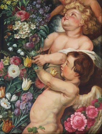 Swiss school (XX) - Engelsknaben nach Peter Paul Rubens