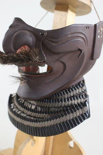 Mengu/Menpo - Japan - E3-291 Tetsu Sabinuri Menpo Samurai