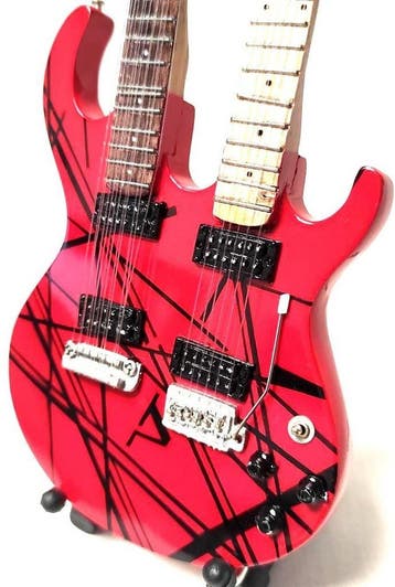 Miniatuur replica Self Build gitaar - Eddie van Halen, Ophalen of Verzenden, Nieuw, Pop, Beeldje of Miniatuur