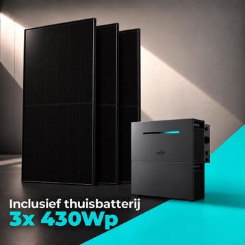 Zonnepanelen Thuisbatterij Pakket - 4 kWh - 3x 430Wp, Ophalen of Verzenden, Nieuw