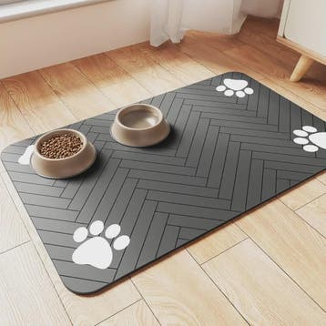 Absorberende Voer- en Waterbak Mat voor Hond en Kat - Waterd, Dieren en Toebehoren, Verzenden, Nieuw