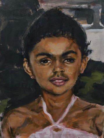 Escuela Impresionista Europea (XX) - Retrato de Niña