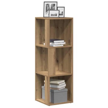 vidaXL Hoekkast 33x33x100 cm bewerkt hout artisanaal, Verzenden, Nieuw