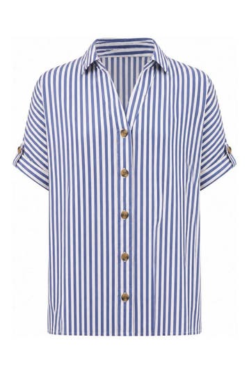 Only Carmacoma Blouse in maat 44 Blauw, Only Carmacoma, Verzenden, Zo goed als nieuw, Blauw