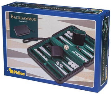Backgammon - Magnetisch Reiskoffef Alonnisos met Handvat |, Hobby en Vrije tijd, Gezelschapsspellen | Bordspellen, Verzenden, Nieuw