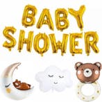 15-delige set Welcome Baby Girl met slingers en ballonnen, Verzenden, Nieuw, Versiering, Geboorte of Huwelijk