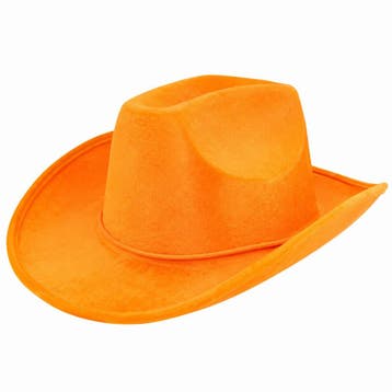 Cowboyhoed - Western Hoed - Velvet - Oranje, Nieuw