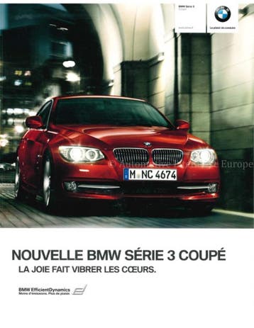 2010 BMW 3 SERIE COUPÉ BROCHURE FRANS, Nieuw, BMW, Author