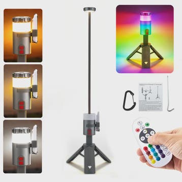 Telescopische Oplaadbare Campinglamp met Statief - LED Spotl, Verzenden, Nieuw
