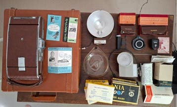 Polaroid Model 95 Land Camera Outfit - Case, Filters & Flash, Nieuw