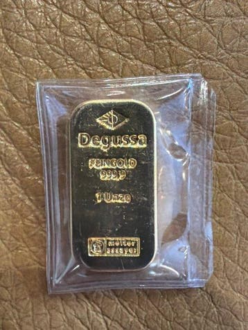 1 Troy Ounce - Goud .999 - Degussa - Sargbarren