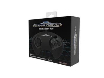 Retro-Bit SEGA Mega Drive BIG6 controller, Spelcomputers en Games, Spelcomputers | Sega, Verzenden, Nieuw